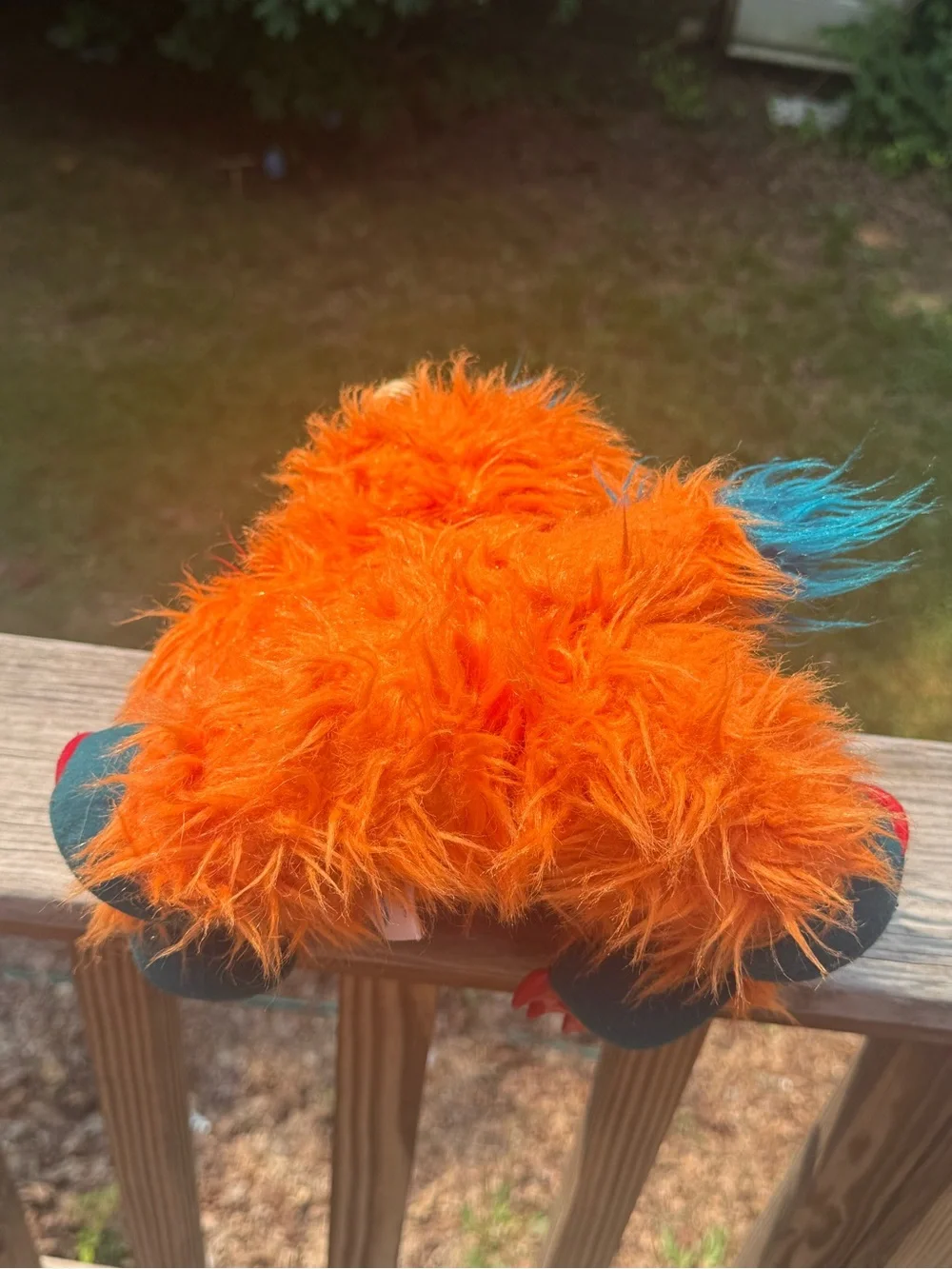 Vintage 1986 My Pet Monster GWONK Hand Puppet Plush Orange AmToy 80s Toy RARE